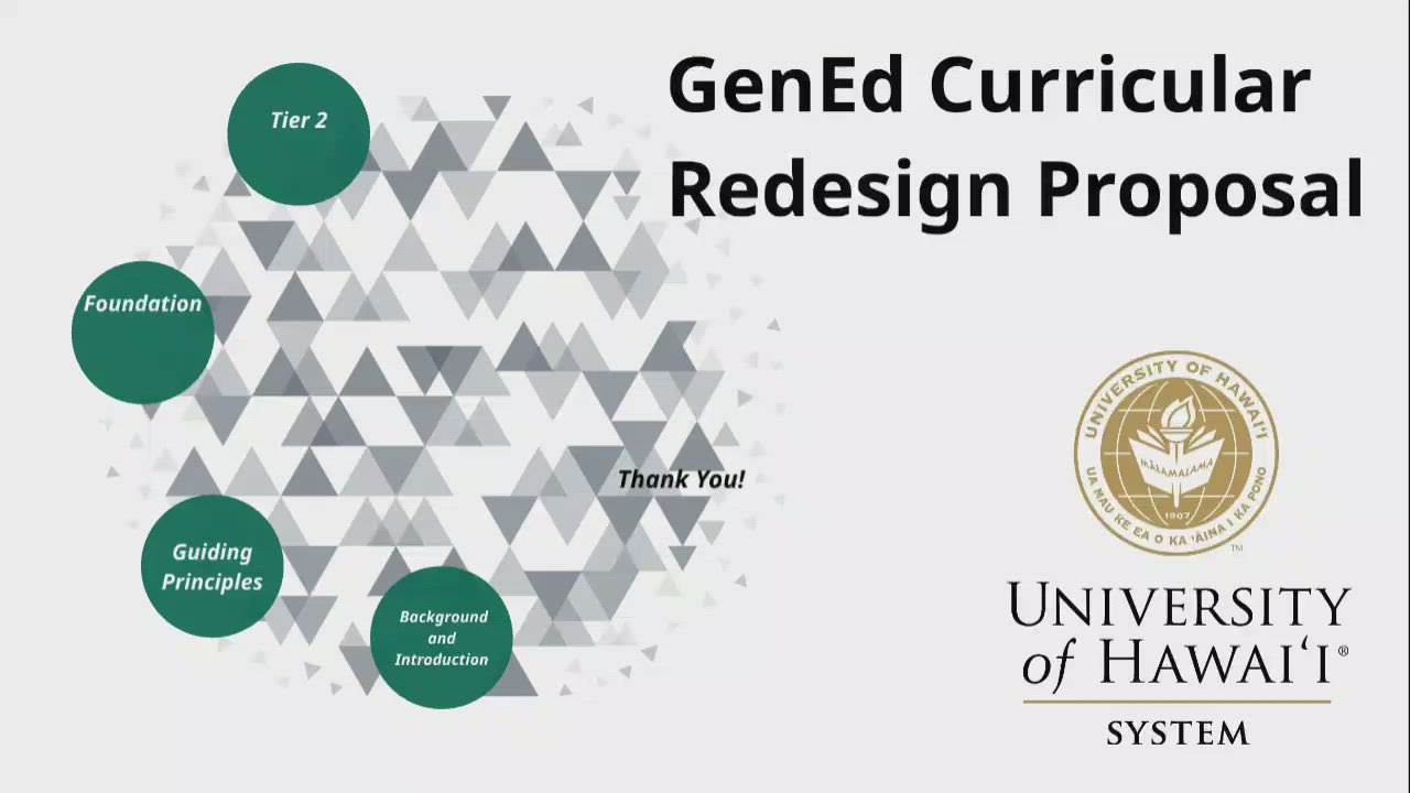 GenEd Curricular Redesign Proposal by Debora Halbert on Prezi Video