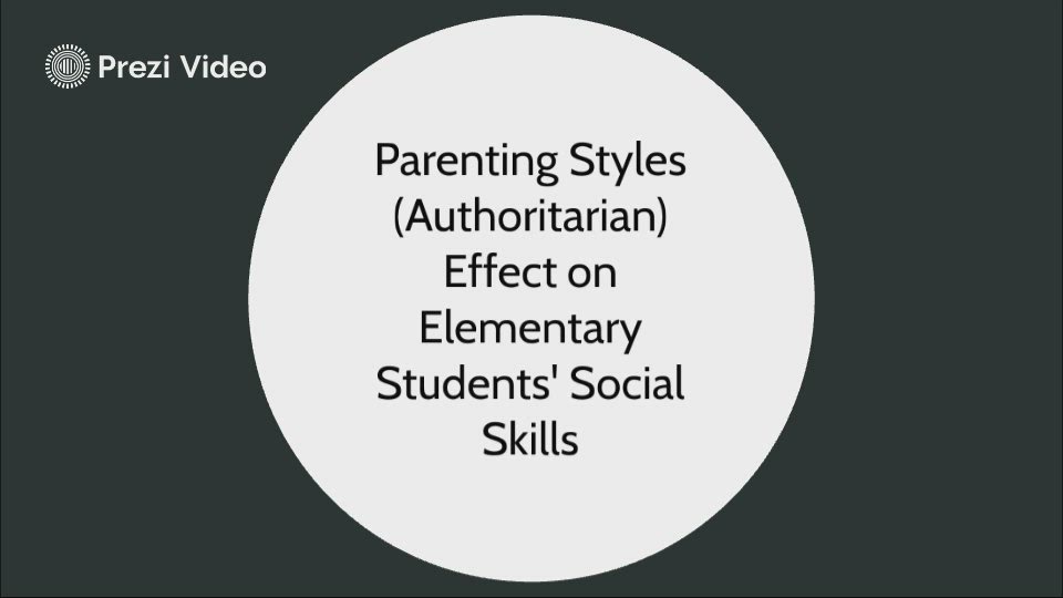 Parenting Styles Effect on Elementary Students' Social Skills by ...