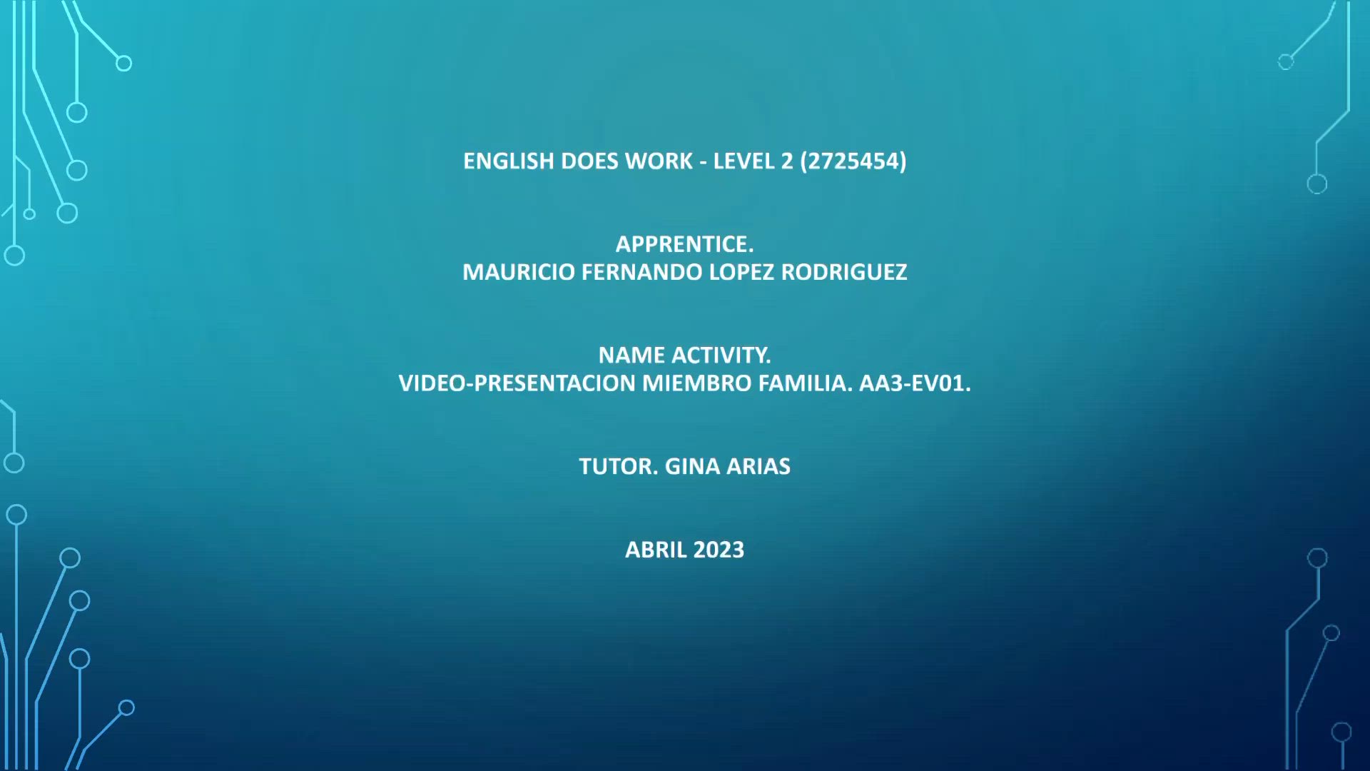 Presentation My family. by Mauricio López on Prezi Video