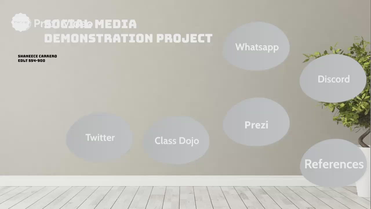 Social Media Demonstration Project by Shaneece Carrero on Prezi Video