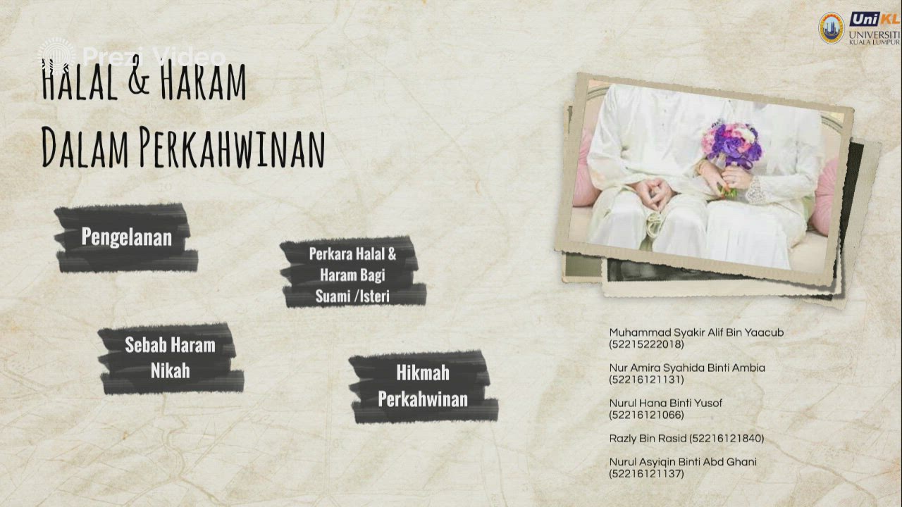 Halal & Haram Dalam Perkahwinan
