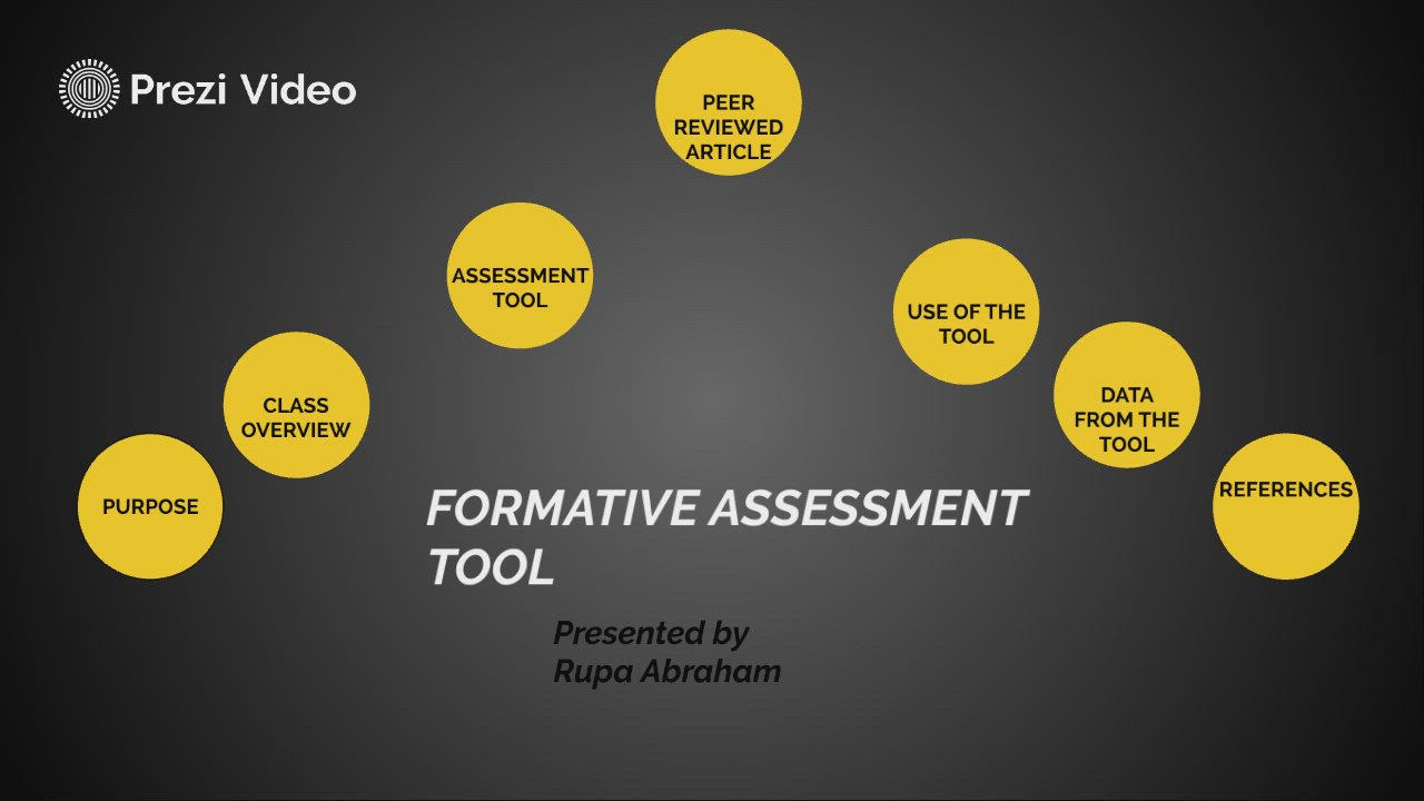 Formative Assessment Tool by Rupa Abraham on Prezi Video