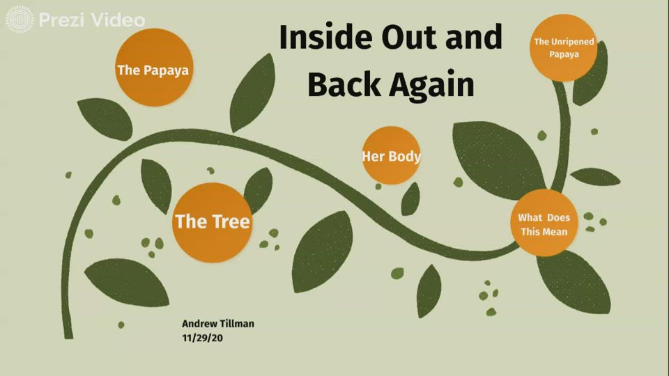 Inside Out and Back Again Papaya Motif by Andrew Tillman on Prezi Video
