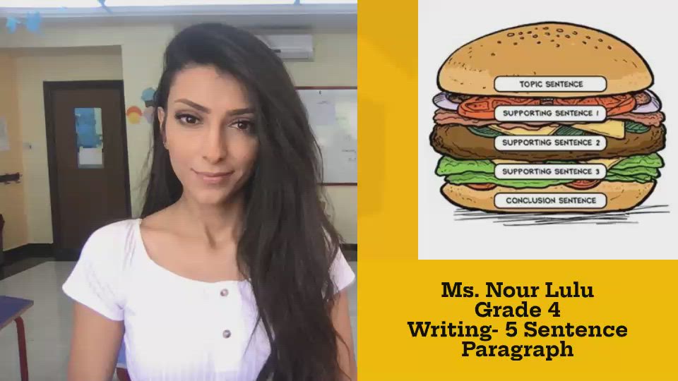 Ms Nour Lulu Grade 4 Writing 5 Sentence Paragraph By Teacher MAS On