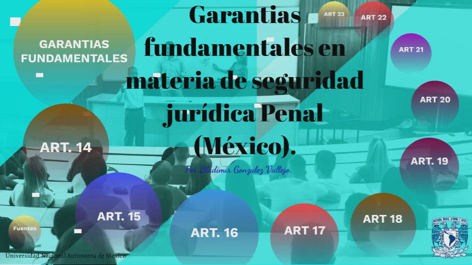Garantias fundamentales en materia de seguridad juridica en materia