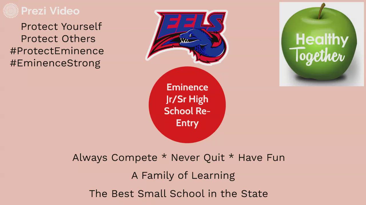 Eminence Jr/Sr High School Reentry plan by Brian Burelison on Prezi Video