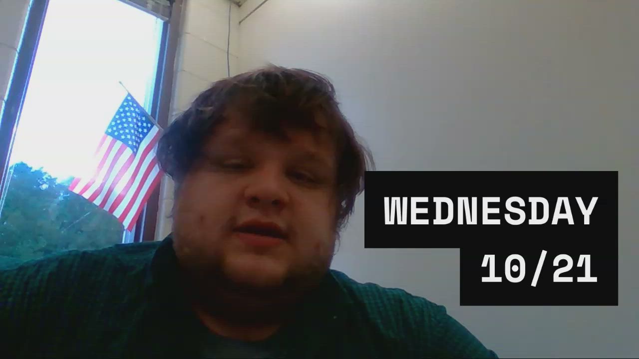 Wednesday 10/21