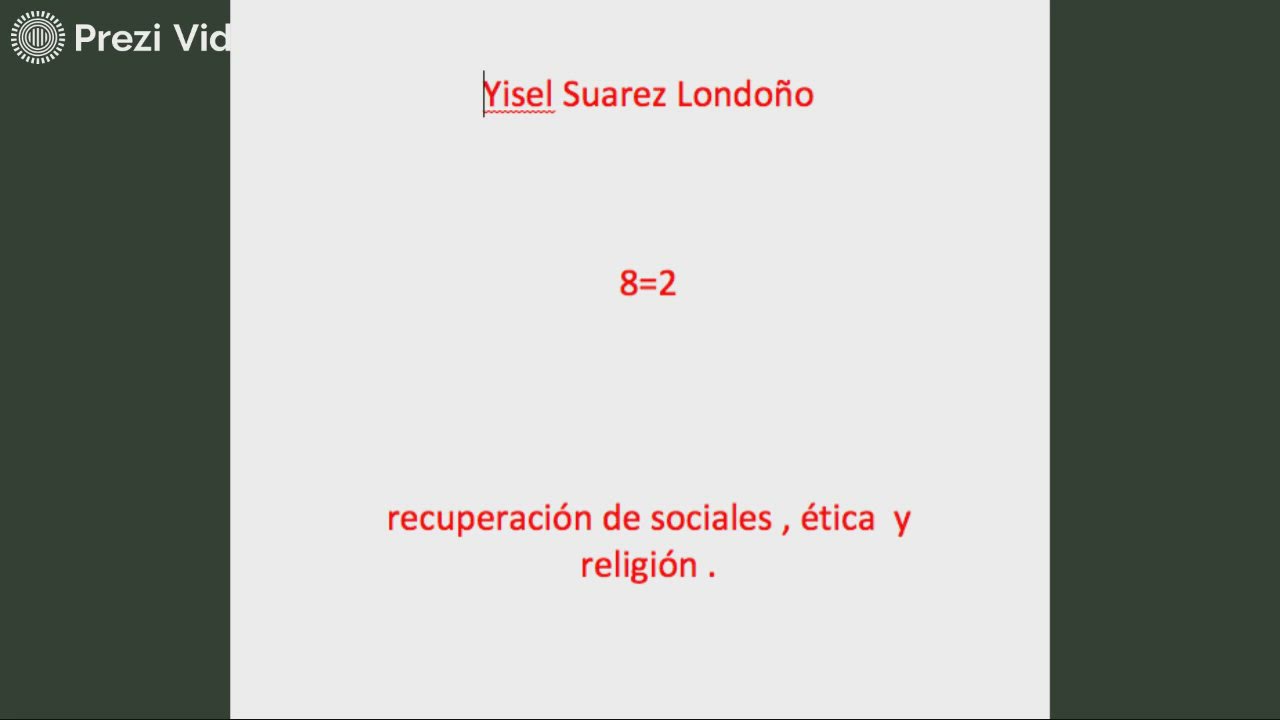 MUCHAS GRACIAS, YISEL SUAREZ. by yisel suarez londoño on Prezi Video