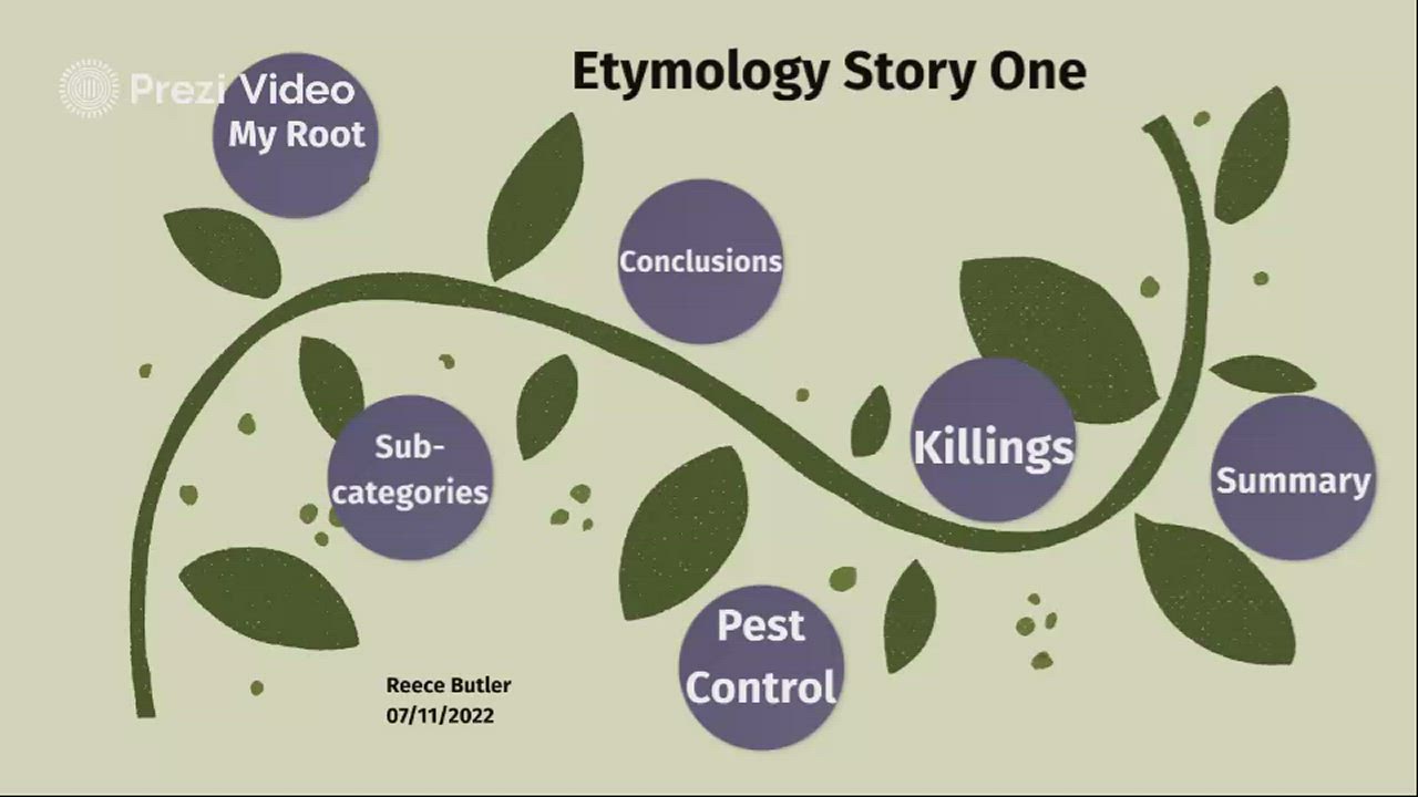 Etymology Story One by Reece Butler on Prezi Video