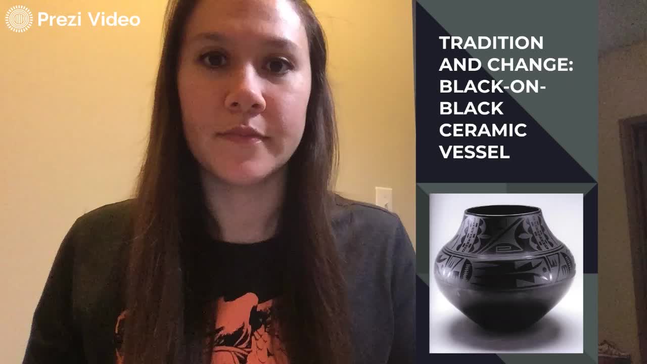 Tradition and Change BlackonBlack Ceramic Vessel by monica Patterson