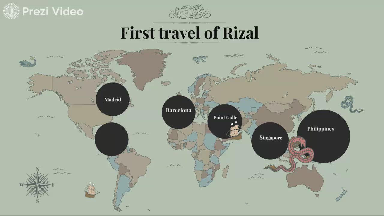1st travel of Jose Rizal by Jasond Magdadaro on Prezi Video