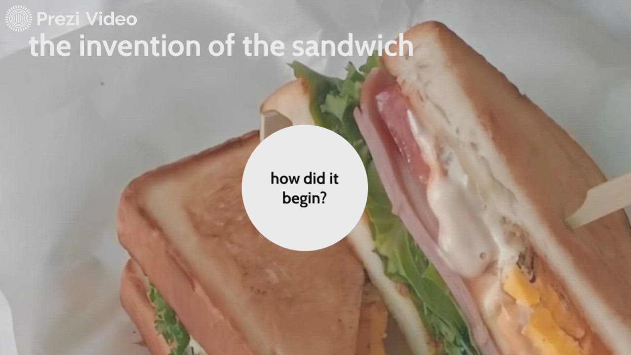 invention of the sandwich by camille hamilton on Prezi Video