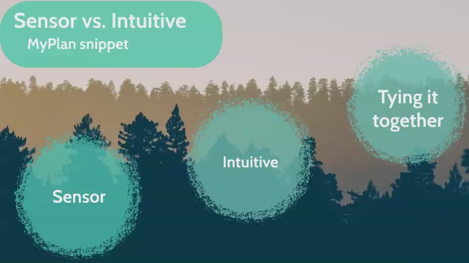 Sensor v. Intuitive Snippet by Tarleton Careers on Prezi Video