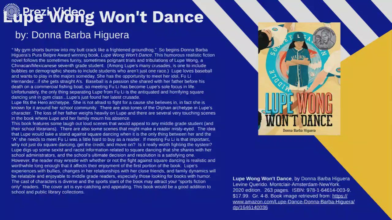 Lupe Wong Won't Dance by Brett Howard on Prezi Video
