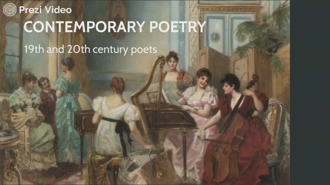 19th And 20th Century Poets By Melfice005 On Prezi Video