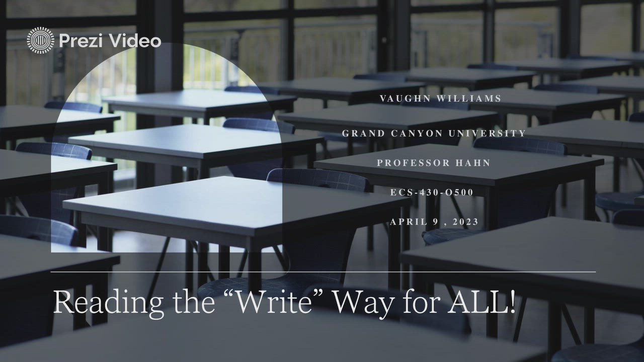 Reading the Write Way by Vaughn Williams on Prezi Video