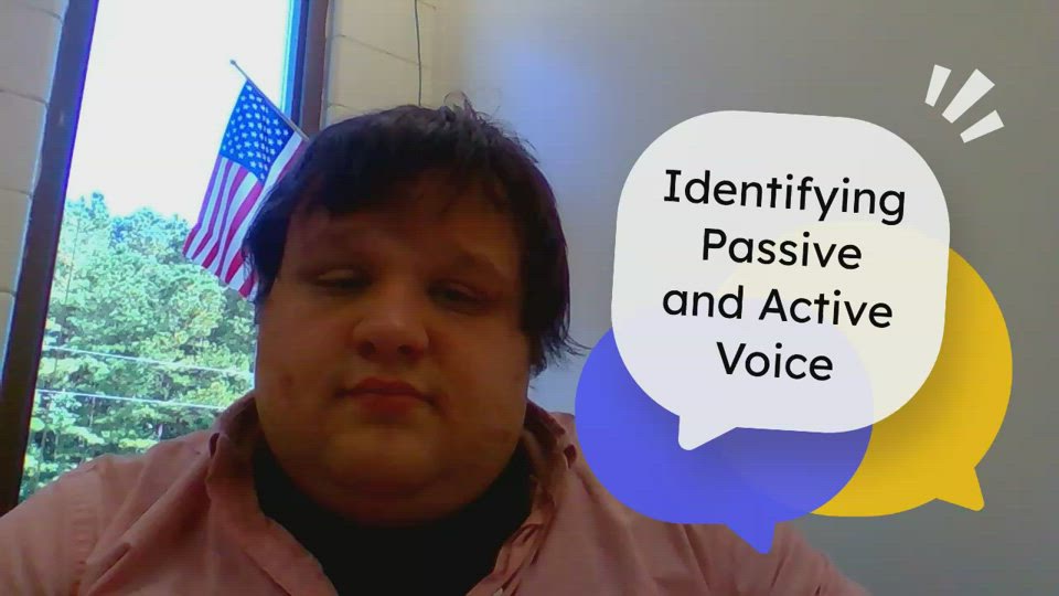 Identifying Passive and Active Voice