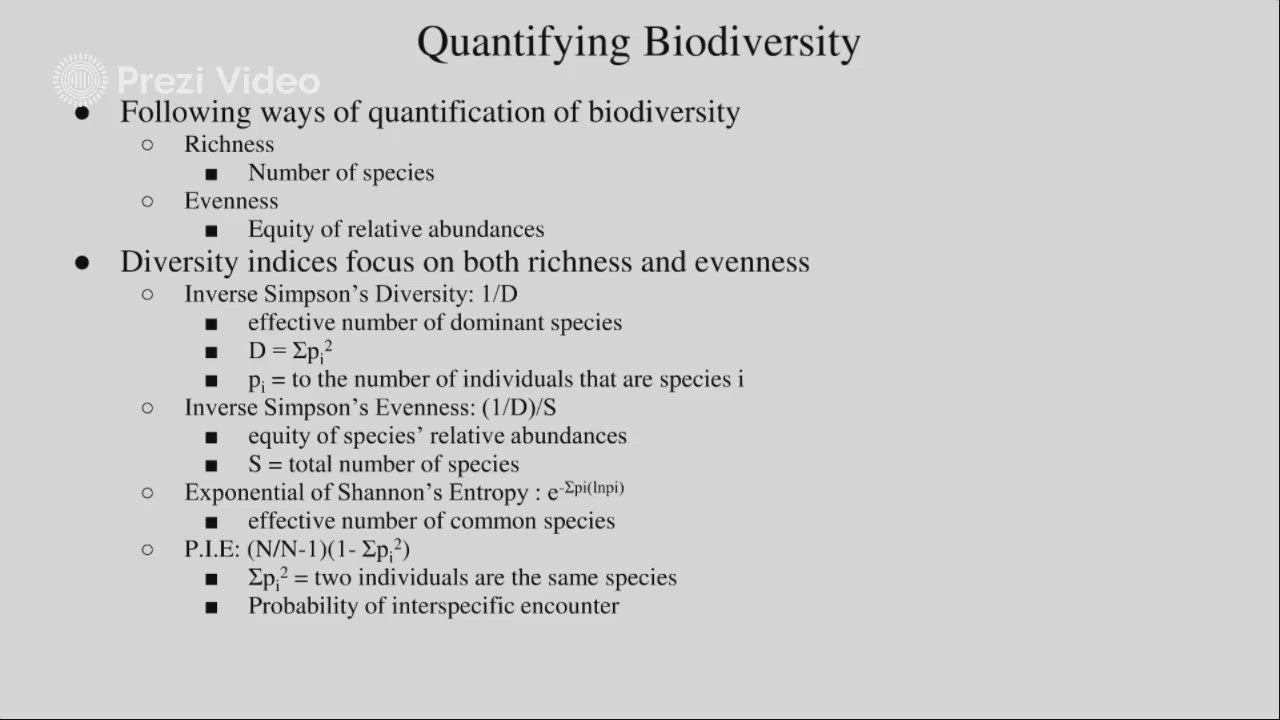 Quantifying Biodiversity, Island Biogeography, and Symbiosis by Zubeyr