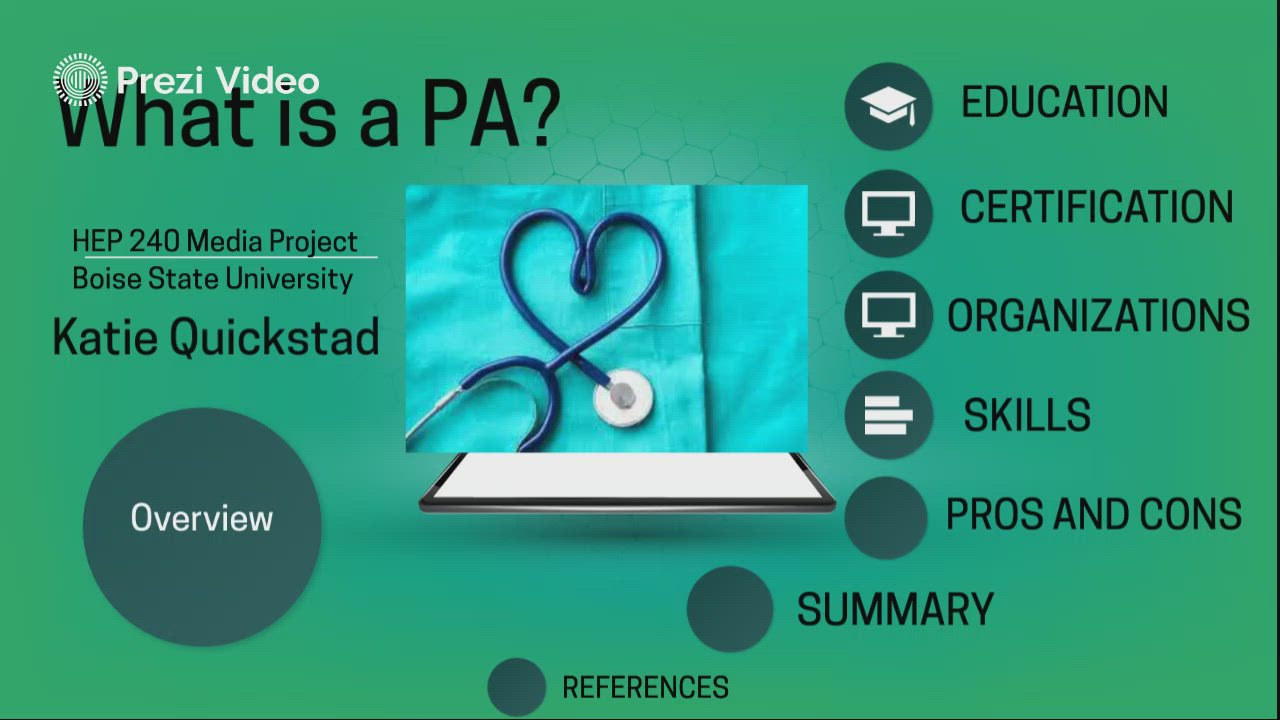 What is a PA? by Katie Quickstad on Prezi Video