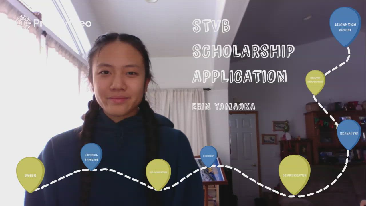 STVB Scholarship Application - Erin Yamaoka by Erin Yamaoka on Prezi Video
