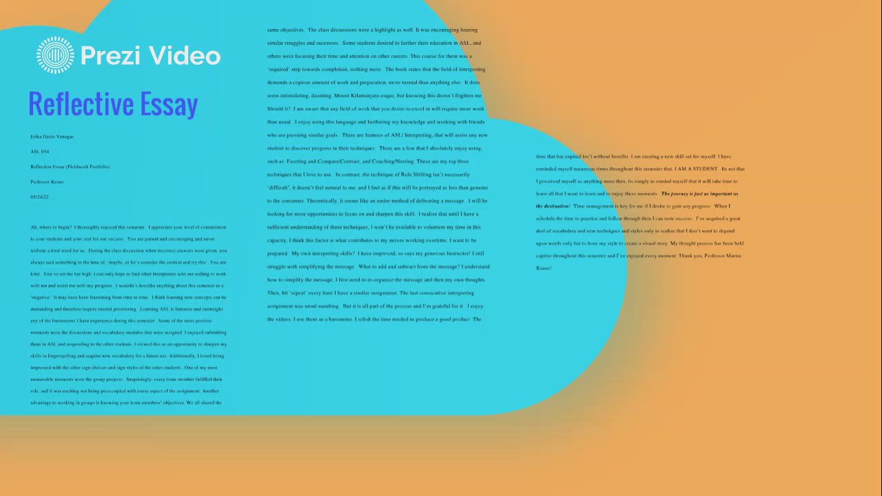 ASL Fieldwork Portfolio by Erika Venegas on Prezi Video