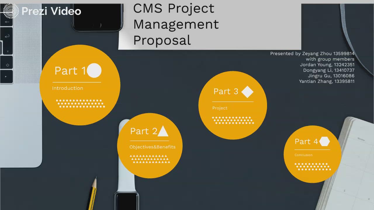 Project Management Presentation by John zhou on Prezi Video