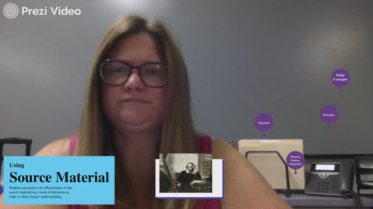 Using Source Material by Amy Dudley on Prezi Video