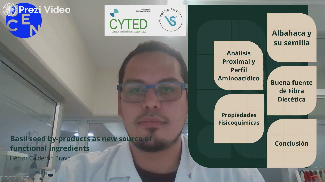 Basil seed byproducts as new source of functional ingredients by