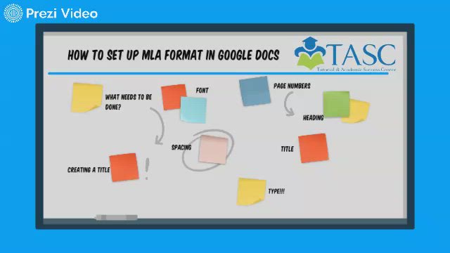 How to Set up MLA Format in Google Docs by Leah Shirley on Prezi Video