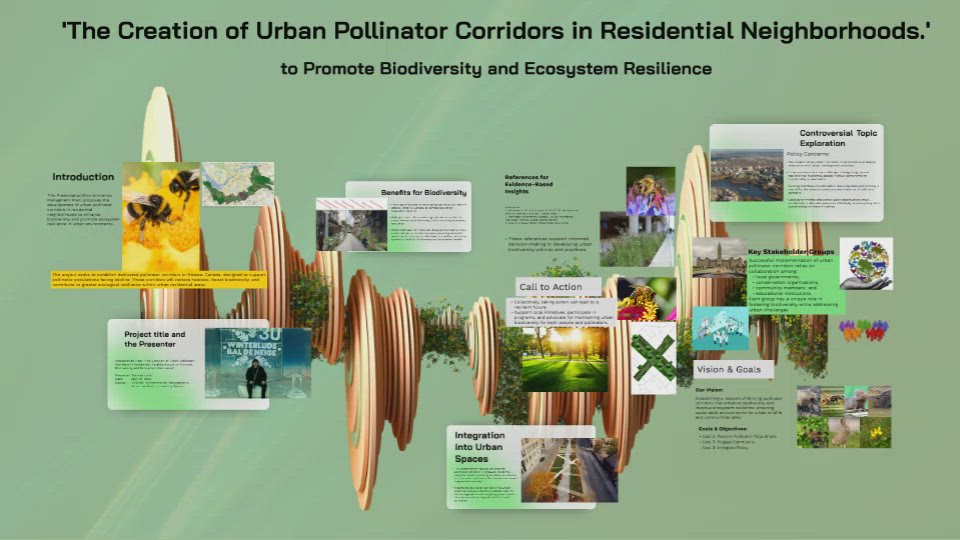 'The Creation of Urban Pollinator Corridors in Residential ...