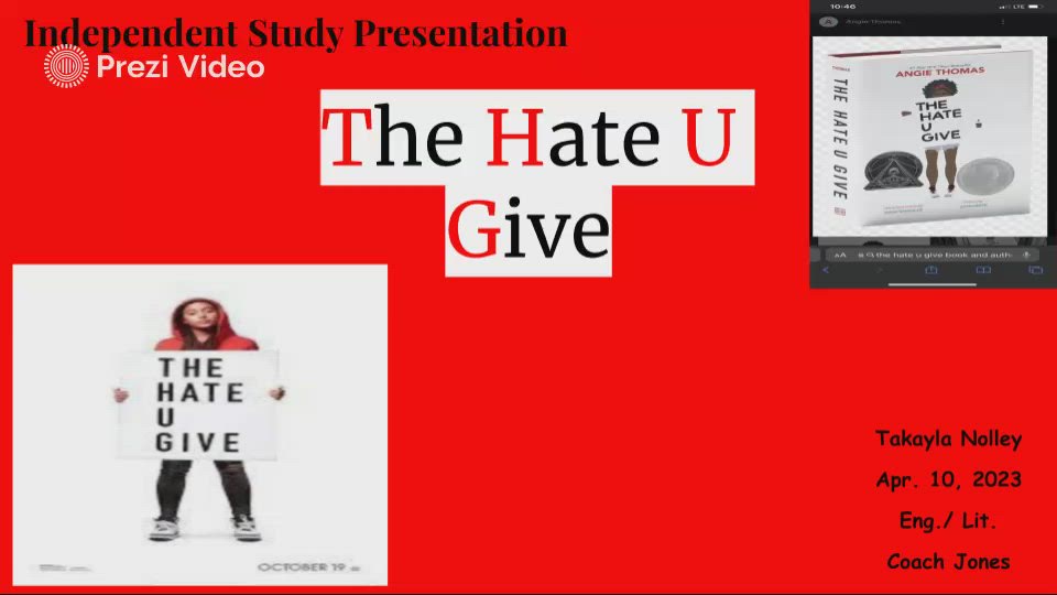 The Hate U Give by Takayla Nolley on Prezi Video