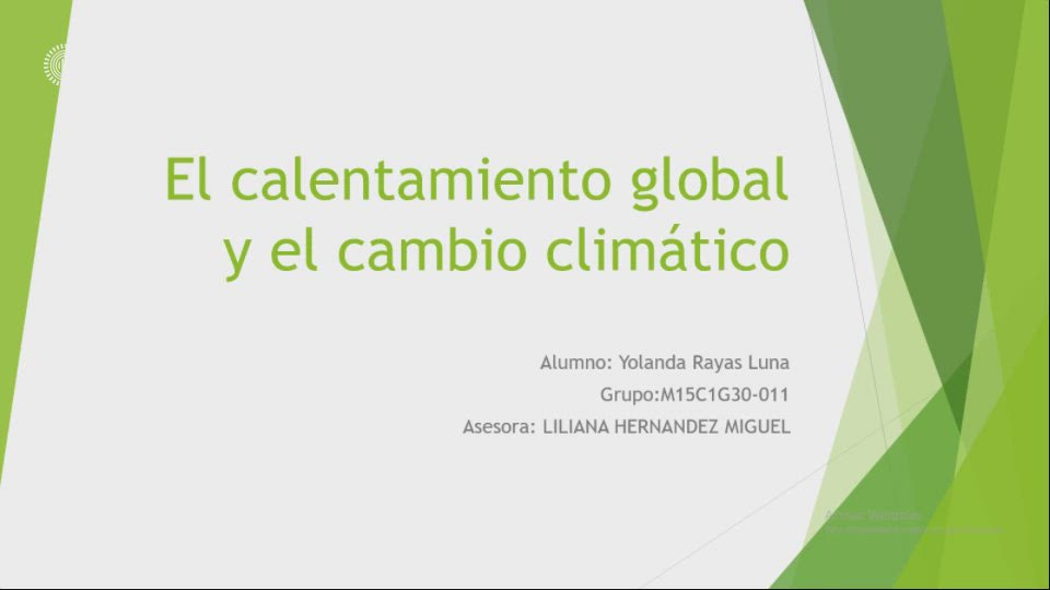 El calentamiento global y el cambio climatico. by Yolanda rayas Luna on ...