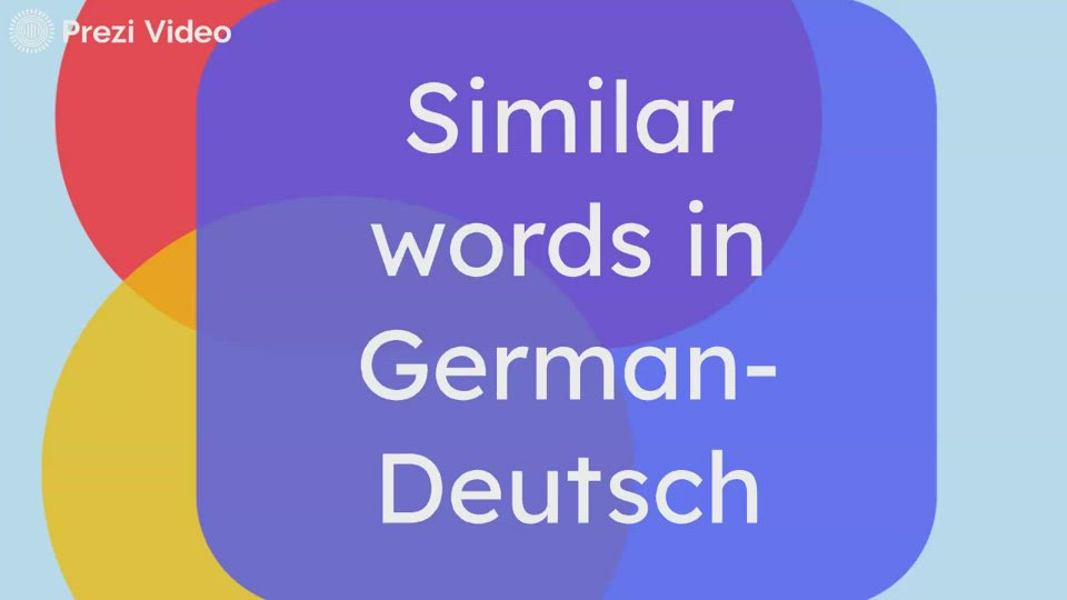 Similar Words In German Deutsch By Jhimmmy Gu rra C On Prezi Video