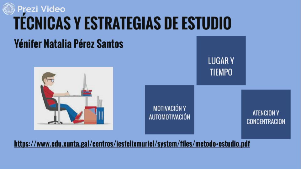 Técnicas y estrategias de estudio by Yenifer Santos on Prezi Video