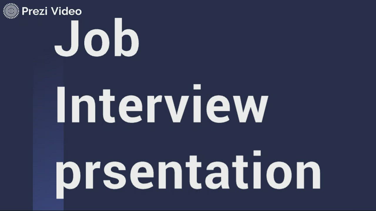 Job Interview presentation by Samuel Adams on Prezi Video
