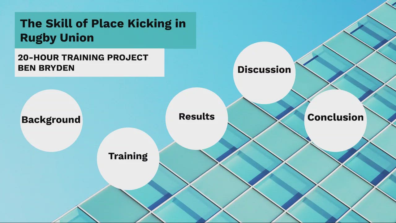 The Skill of Place Kicking in Rugby Union by Ben Bryden on Prezi Video