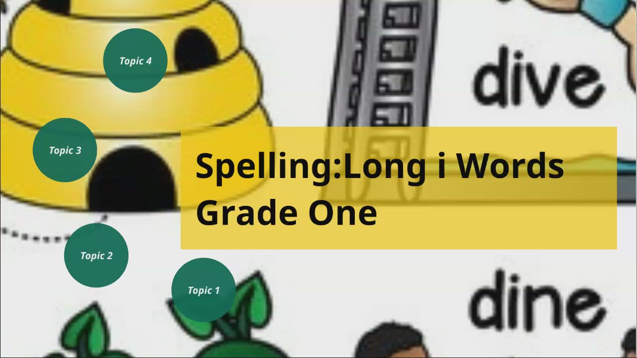 Spelling:Long i Words Grade One by Teacher MAS on Prezi Video