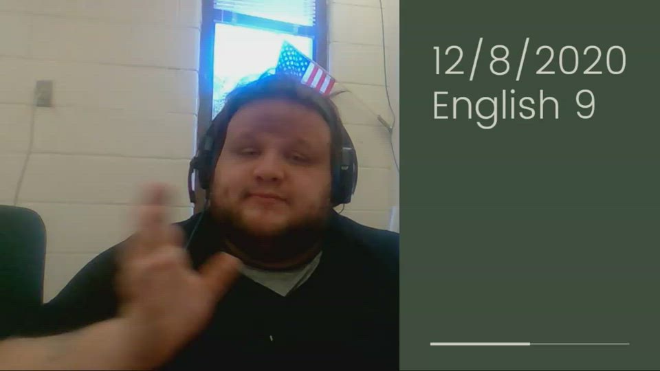 12/8/2020 English 9 