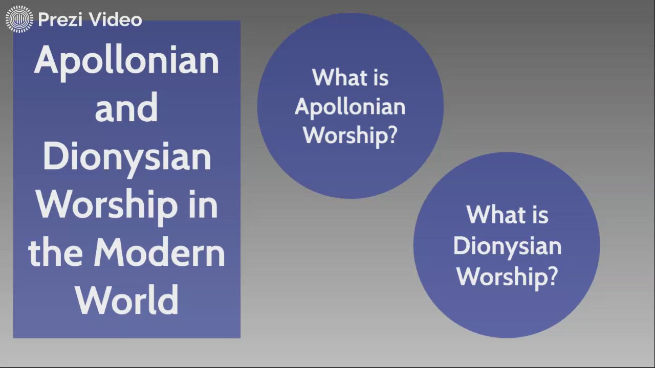 Apollonian and Dionysian Worship in the Modern World by Quinn Trautman