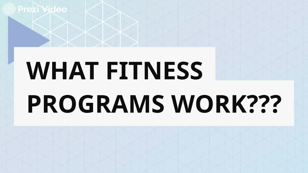 What fitness programs work???