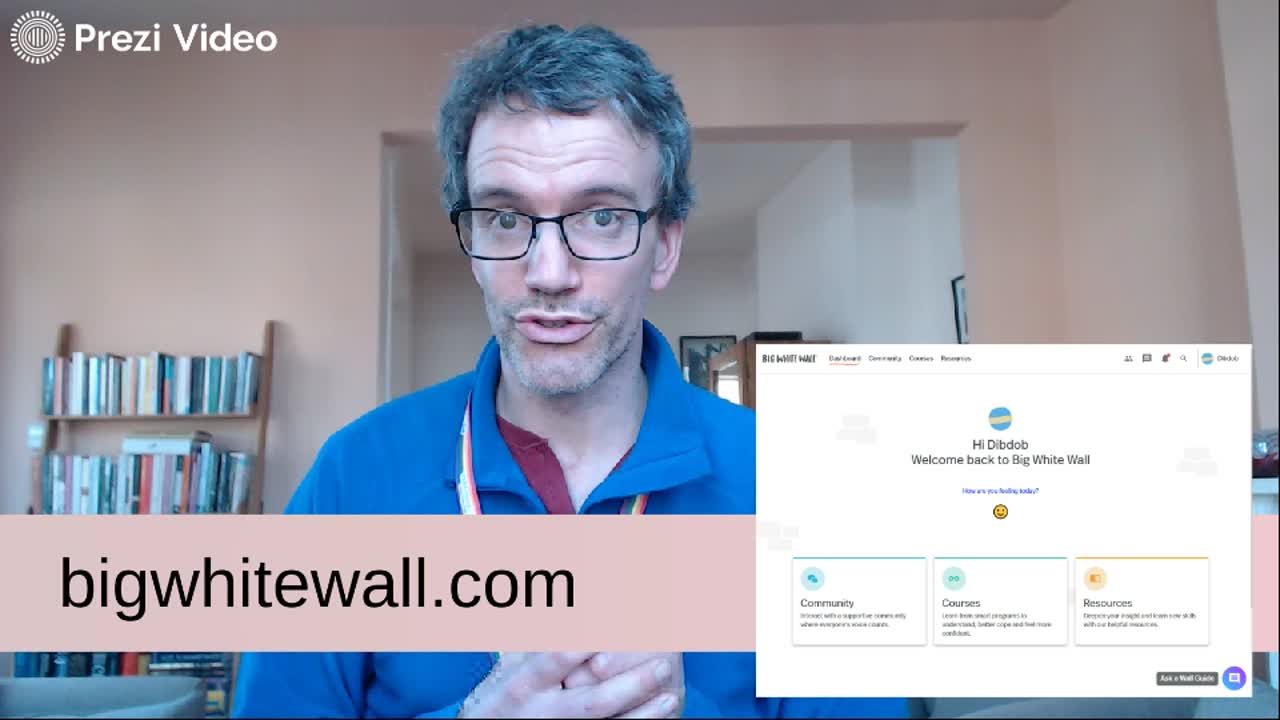Introduction to Big White Wall (now known as "Togetherall") by Dominic Hurst on Prezi Video